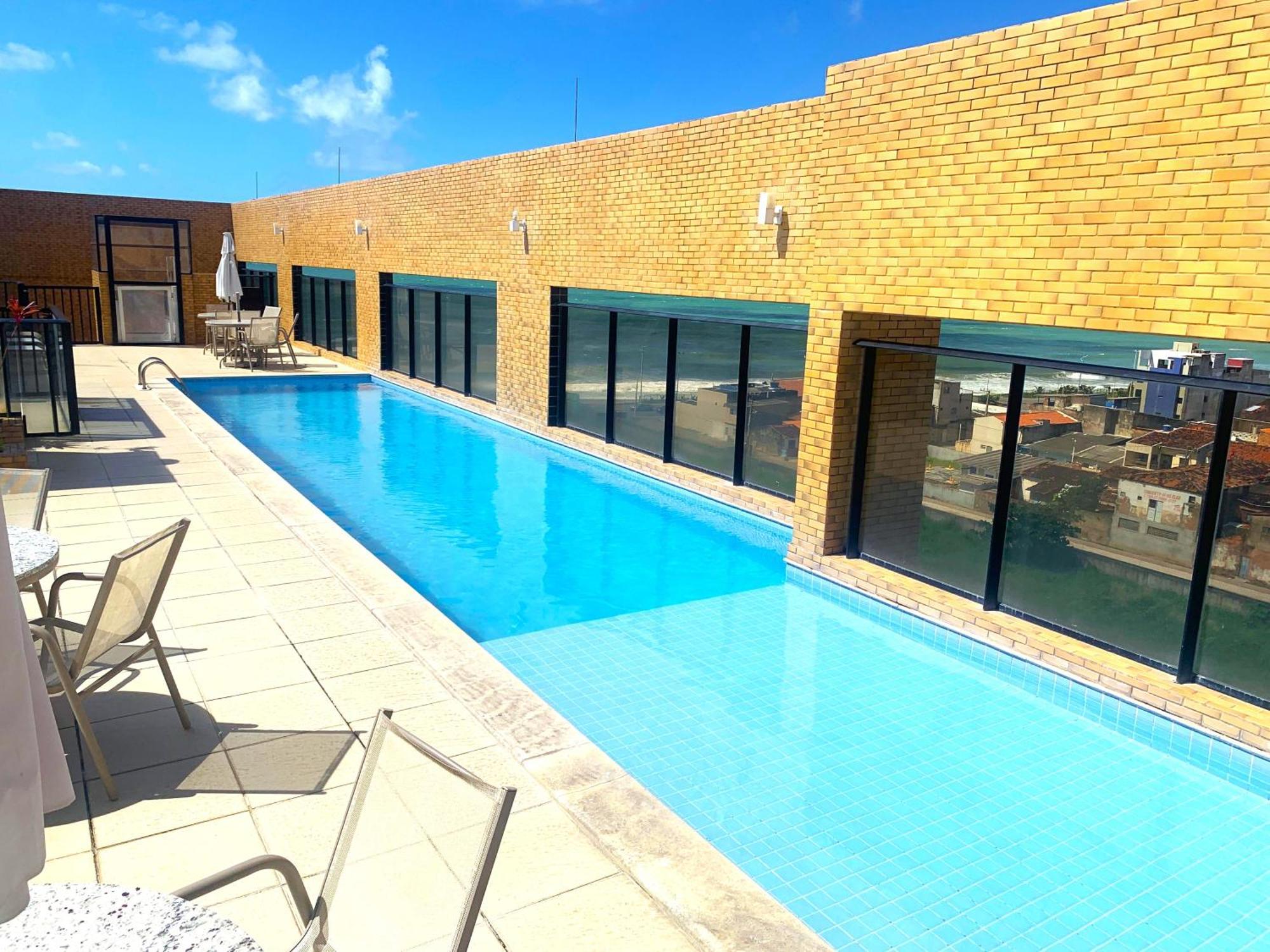 Apartamento 50M Praia- Piscina - Vista Mar - Academia - Maceió Esterno foto