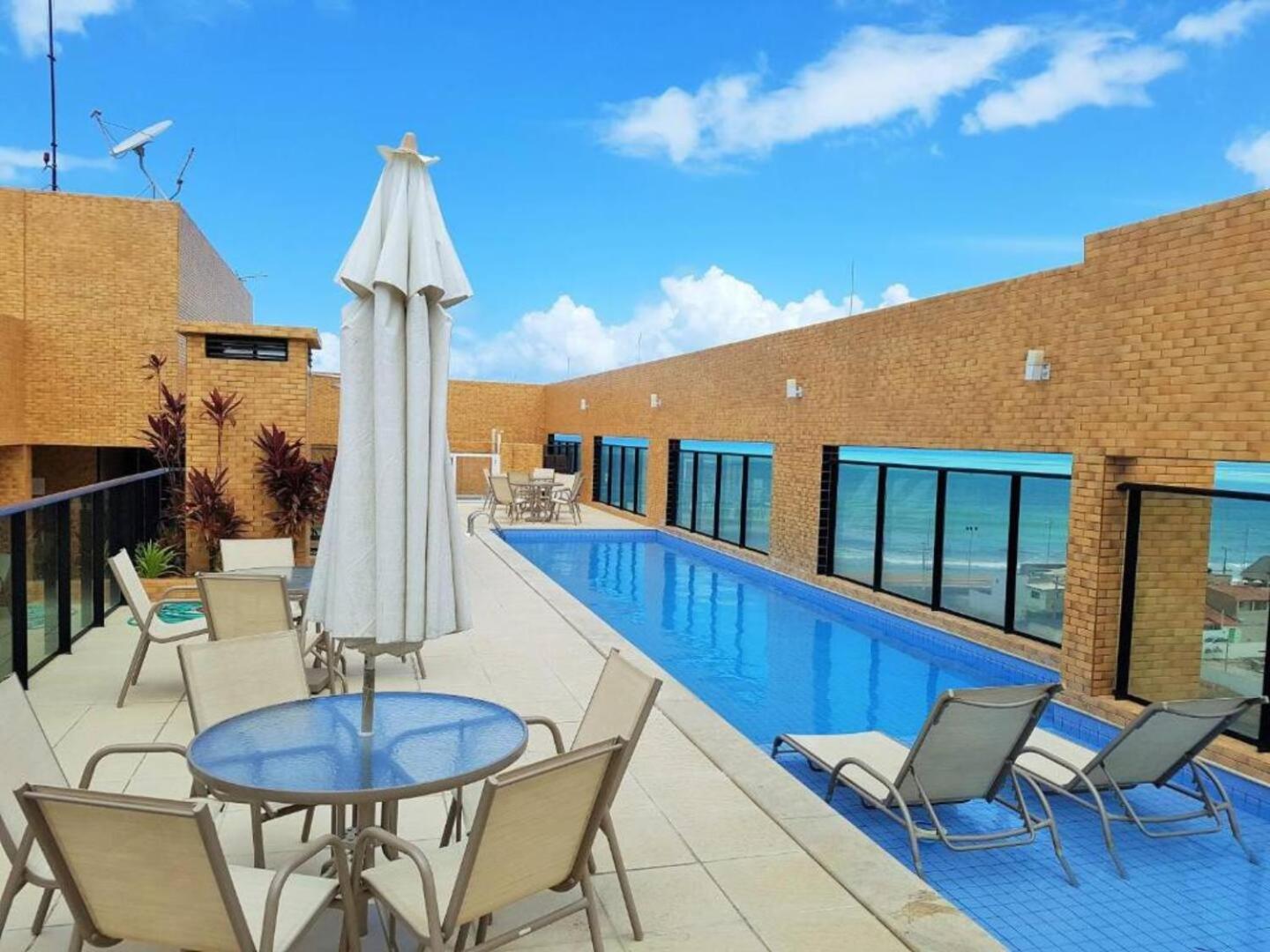 Apartamento 50M Praia- Piscina - Vista Mar - Academia - Maceió Esterno foto